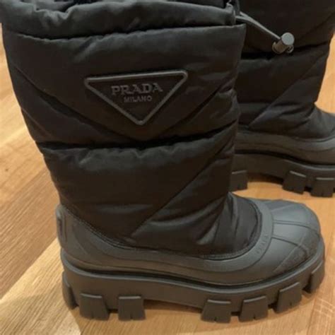 prada winter boots women's|prada 55 leather ankle boots.